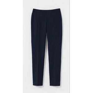 NWOT J. Jill Navy Stretch Ankle Pants Sz 10P Precision Stretch Slimming Side Zip